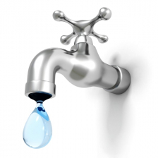 water tap dripping